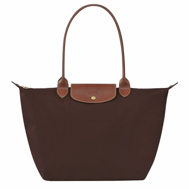 Brown Longchamp Le Pliage Original L Women's Shoulder Bags